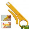 Нож для зачиски проводов желтый пластик